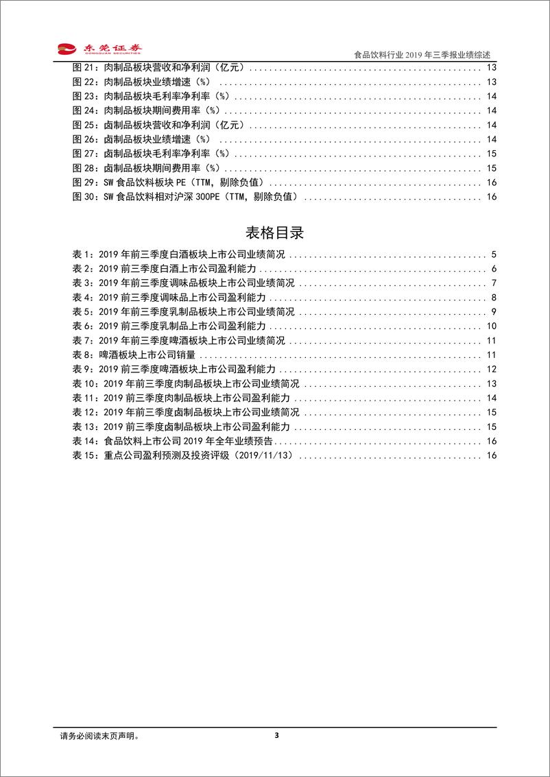 《食品饮料行业2019年三季报业绩综述：Q3业绩增速同比有所提升，龙头保持稳健-20191114-东莞证券-18页》 - 第4页预览图