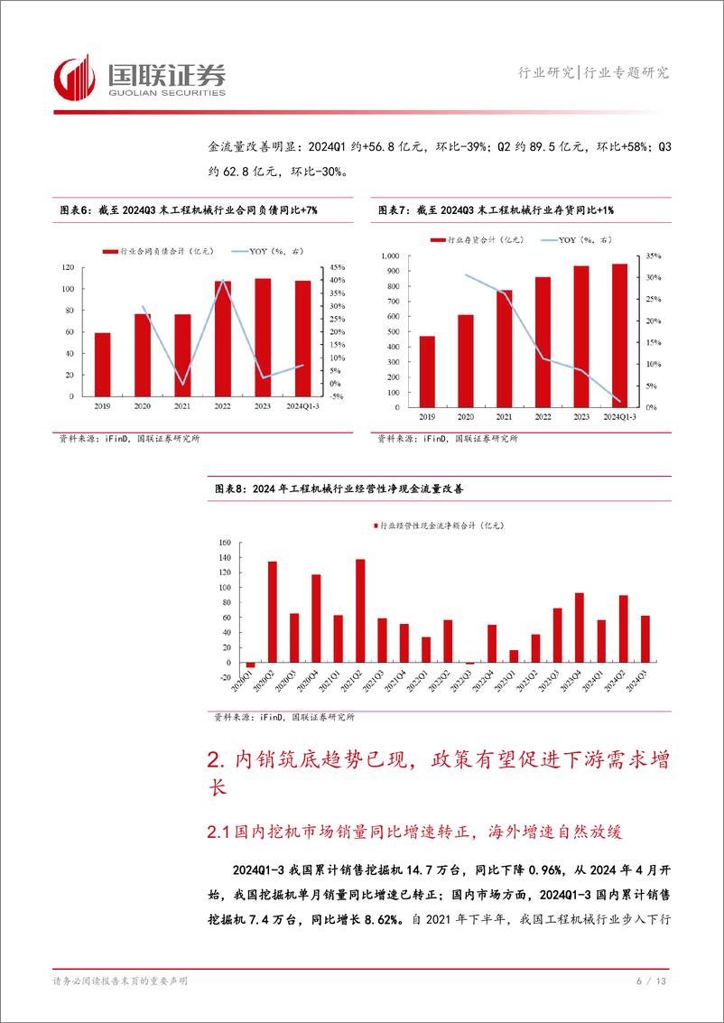 《工程机械行业三季报总结：国内景气度回升，海外降息有望带来需求释放-241110-国联证券-14页》 - 第7页预览图