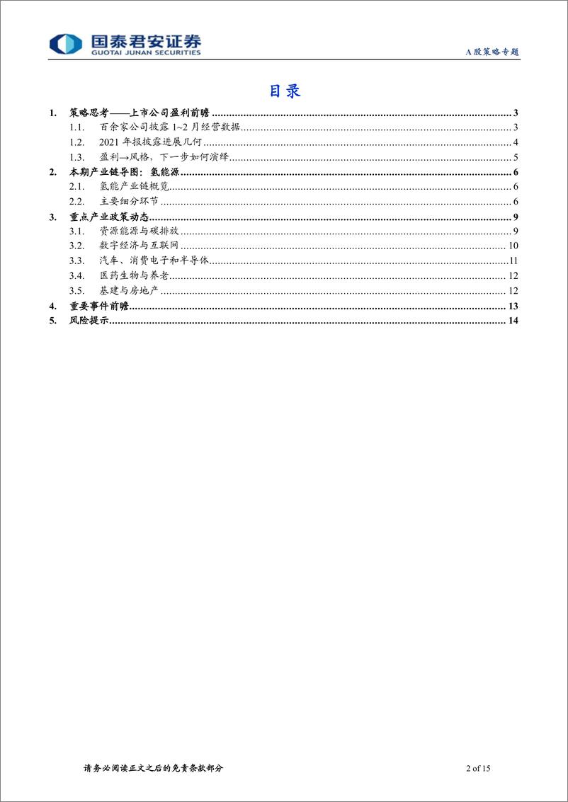 《A股策略专题：赛道与新兴产业系列（三），上市公司盈利前瞻，兼论2月经营数据-20220325-国泰君安-15页》 - 第3页预览图