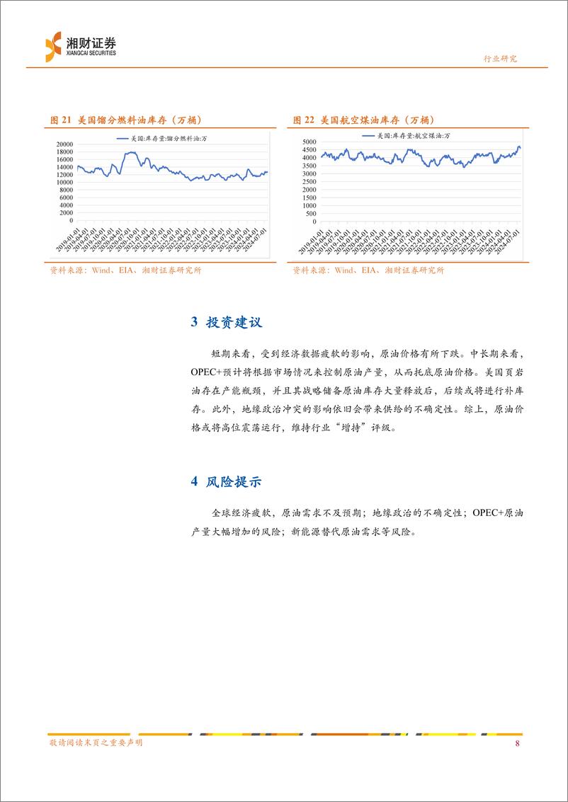 《石油石化行业动态分析：原油价格近期有所下跌，中长期有望高位震荡-240815-湘财证券-10页》 - 第8页预览图