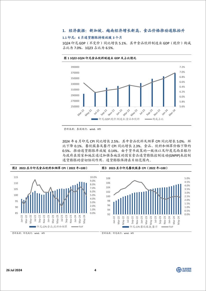 《HTI东南亚消费行业6月跟踪报告：区域经济增长表现超预期，消费指数表现有所回落-240726-海通国际-30页》 - 第4页预览图