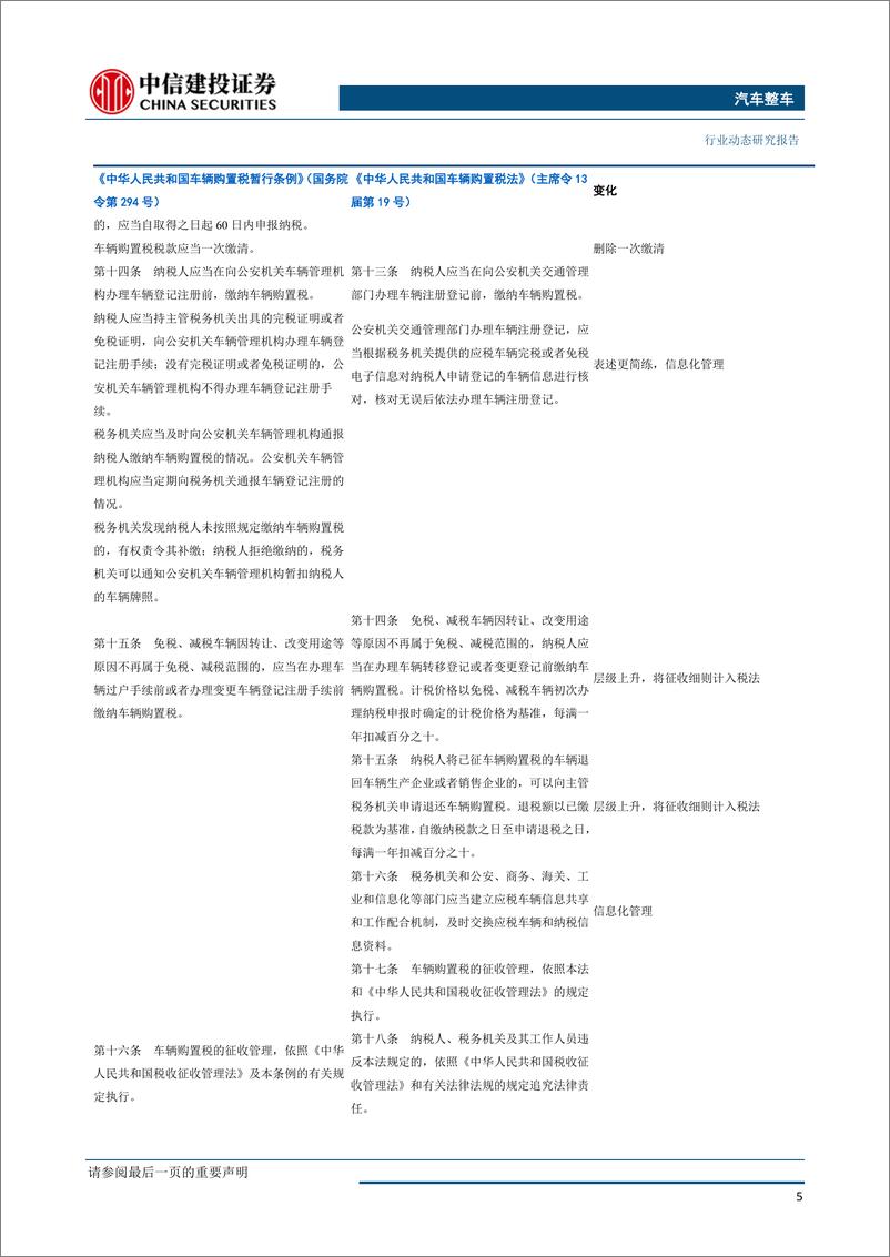 《汽车整车行业：两部委发布车辆购置税具体细则，中长期利好汽车消费-20190529-中信建投-11页》 - 第7页预览图