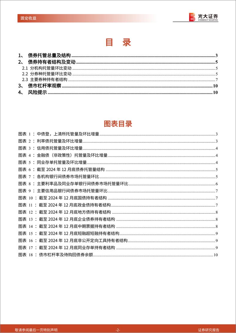 《2024年12月份债券托管量数据点评：利率债托管量环比净增，信用债托管量环比净减-250116-光大证券-11页》 - 第2页预览图