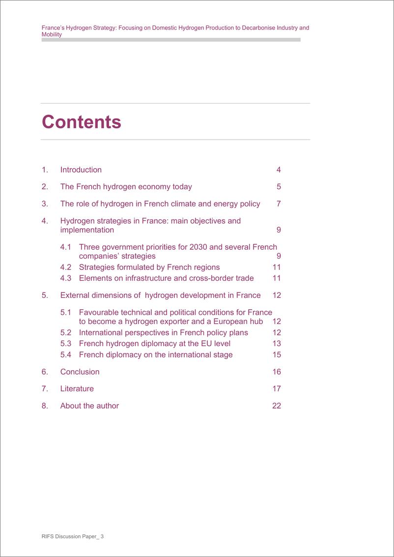 《可持续发展与国际关系研究所-法国的氢能战略：专注于国内氢能生产，使工业和交通脱碳（英）-2023.6-23页》 - 第4页预览图