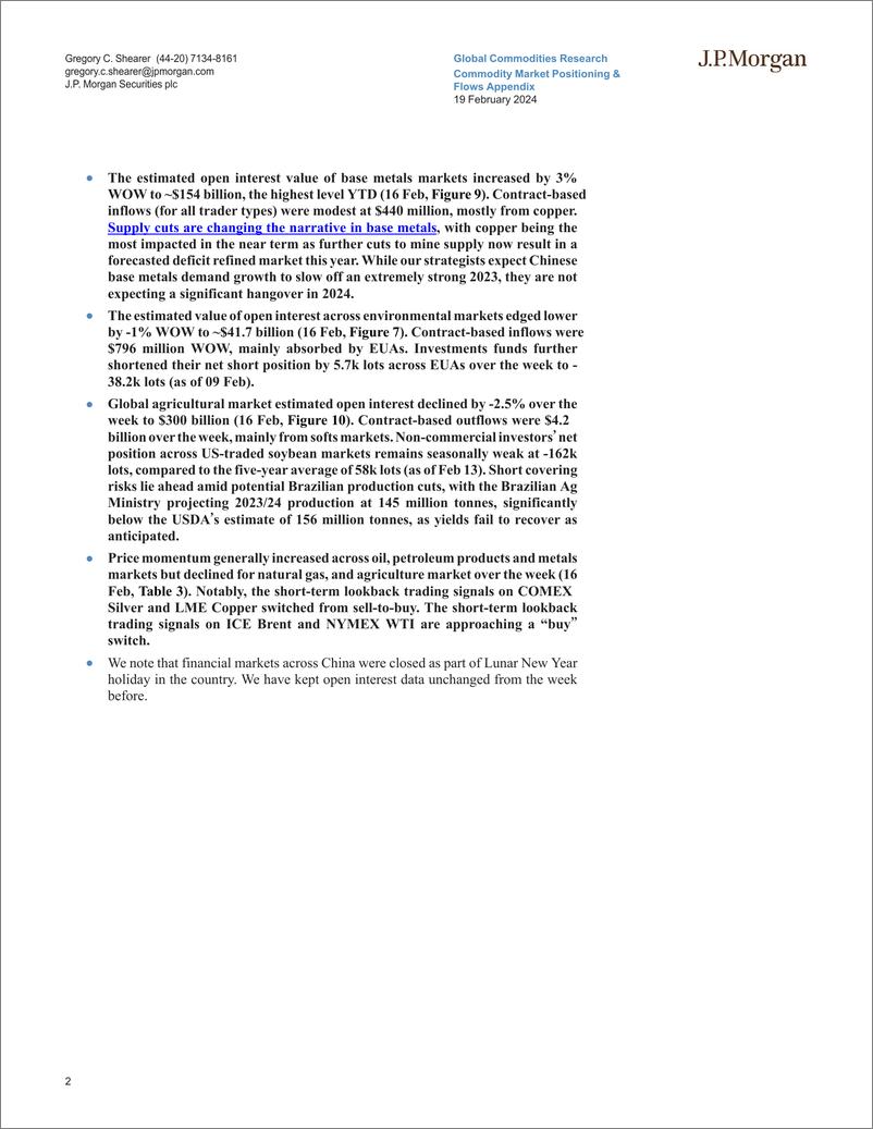 《JPMorgan Econ  FI-Commodity Market Positioning  Flows Appendix Crude leads fi...-106590894》 - 第2页预览图