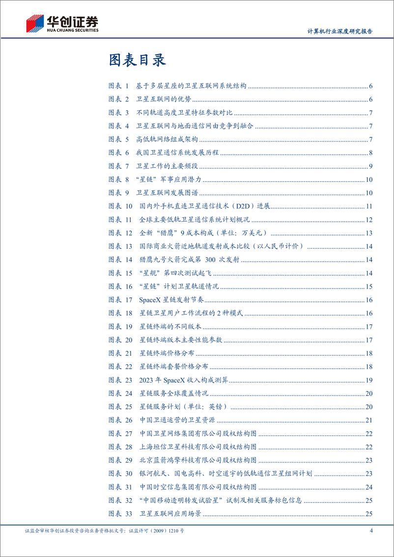 《计算机行业深度研究报告：卫星互联网建设加速，天地一体化通信可期-240920-华创证券-46页》 - 第4页预览图