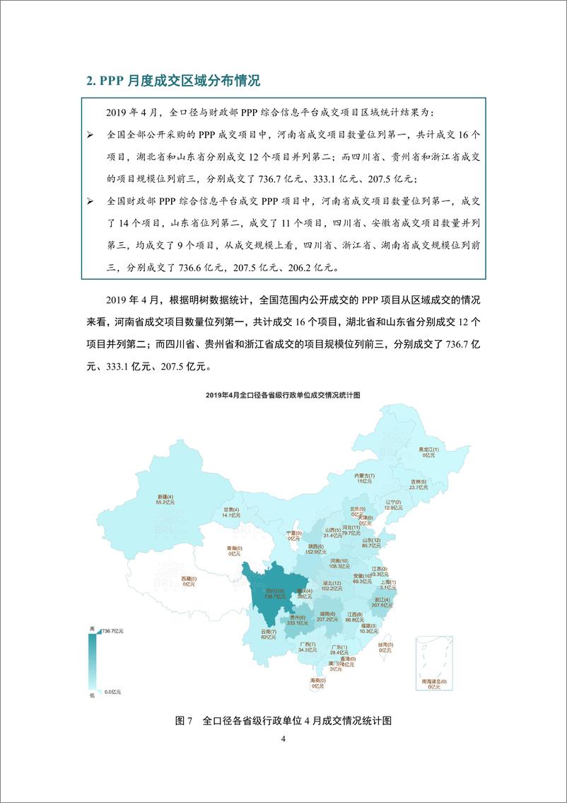 《明树数据-2019年4月全国PPP项目市场动态报告-2019.4-35页》 - 第7页预览图