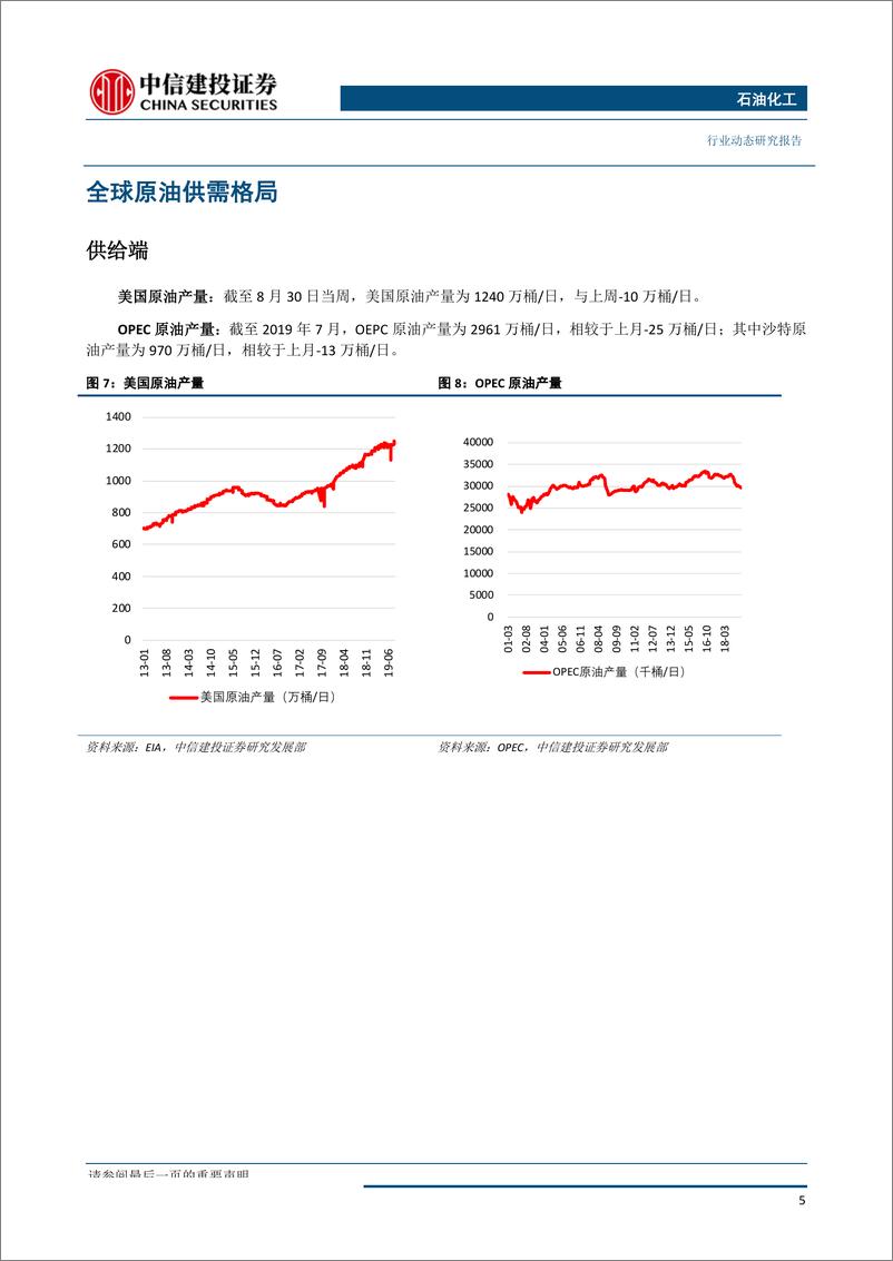 《石油化工行业：美原油库存大减，国际油价创五周以来新高-20190909-中信建投-17页 - 副本》 - 第7页预览图