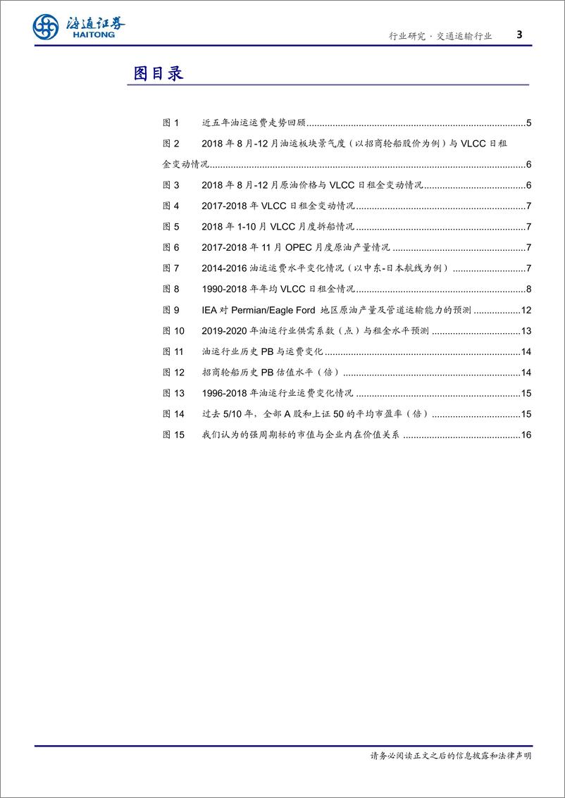 《交通运输行业2019油运投资策略：以时间换空间，相信均值复归的力量-20190220-海通证券-20页》 - 第4页预览图