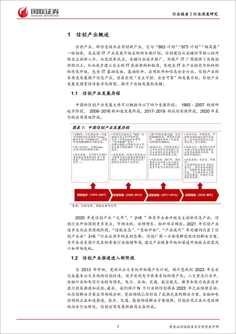 《计算机行业：供需合力推动重点行业信创加速落地-20220922-国联证券-52页》 - 第8页预览图