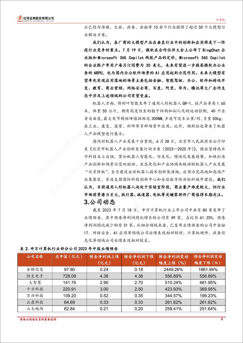 《20230719-关注大模型垂直行业应用》 - 第8页预览图