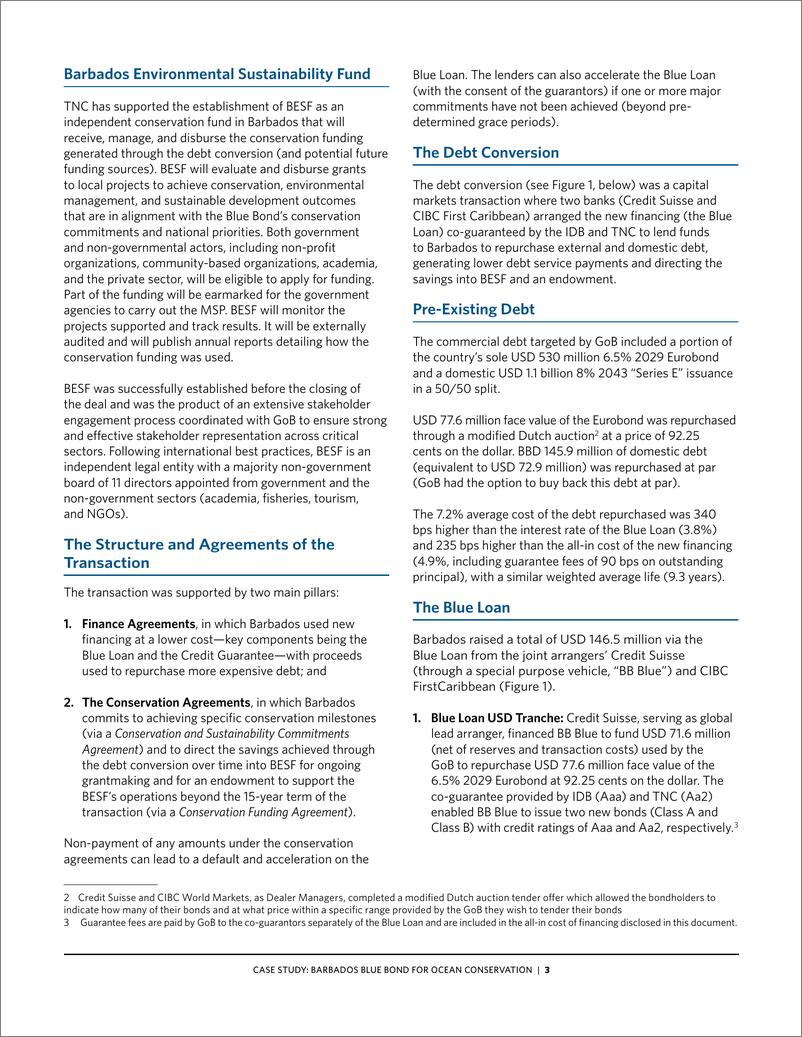 《巴巴多斯债转自然案例分析（英文版）大自然保护协会》 - 第4页预览图