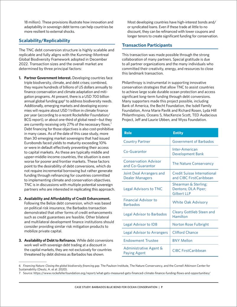 《巴巴多斯债转自然案例分析（英文版）大自然保护协会》 - 第8页预览图