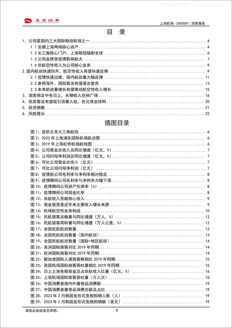 《东莞证券-上海机场(600009)深度报告：客流复苏带动业绩回暖，参股免税打开长期空间-230427》 - 第2页预览图