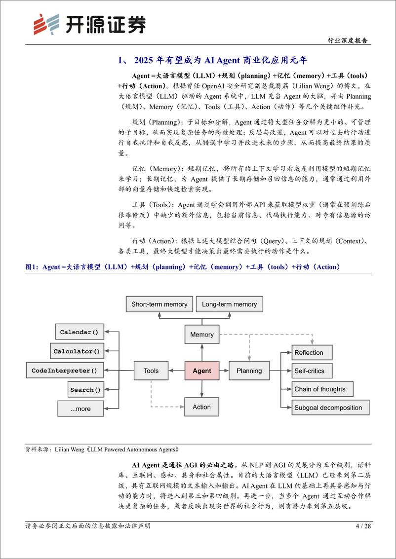 《计算机行业深度报告：AI＋Agent拐点已至，2B%2b2C星辰大海-241225-开源证券-28页》 - 第4页预览图