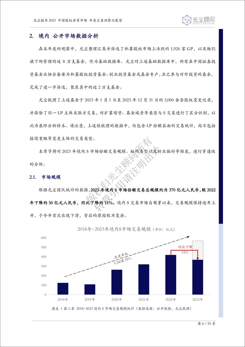 《光尘-2023中国股权存量市场年度交易洞察与展望-2024.2-55页》 - 第7页预览图