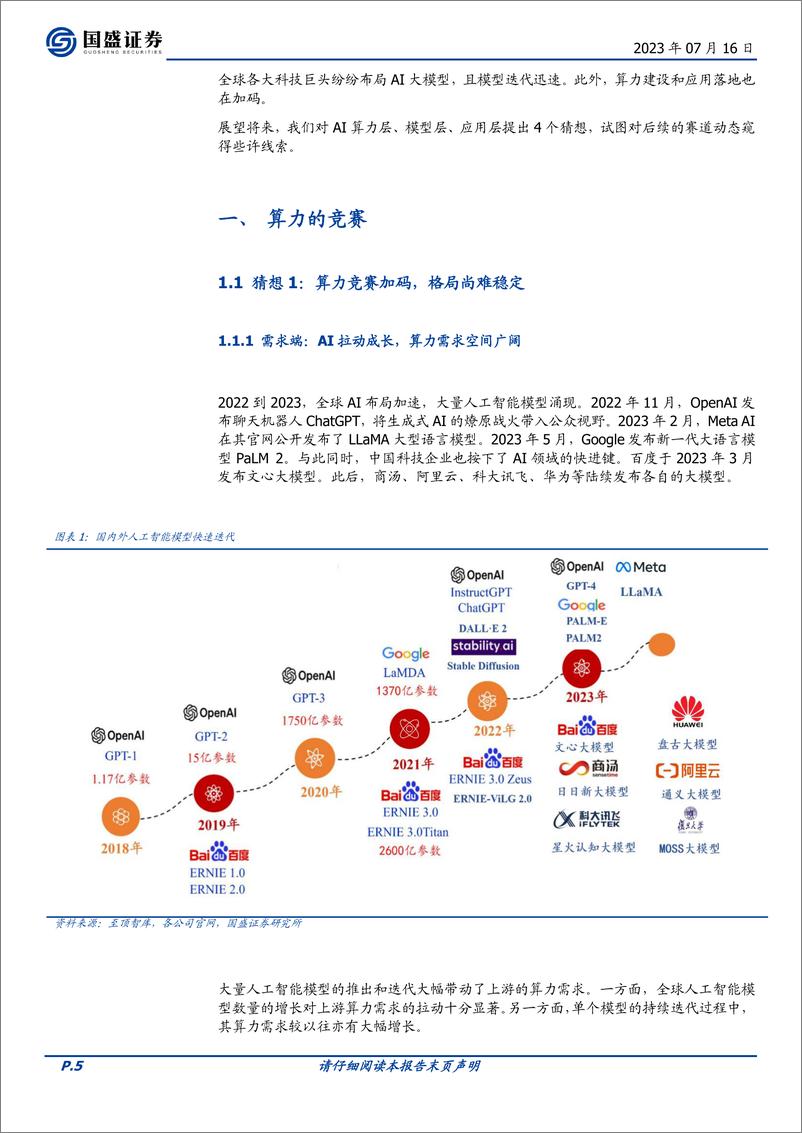 《人工智能行业海外市场：2023年中期策略，颠覆之间，AI时代的4个猜想-20230716-国盛证券-46页》 - 第6页预览图