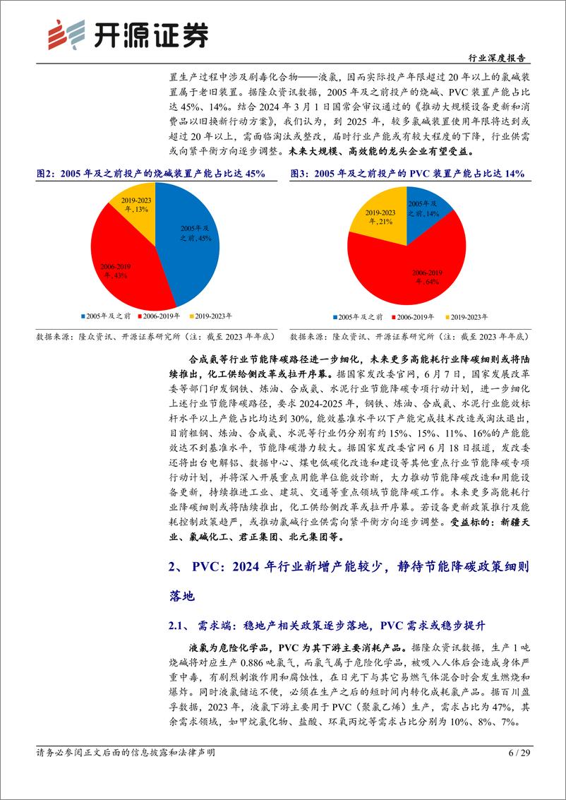 《基础化工行业化工周期新起点系列4：氯碱行业景气底部向上，节能降碳政策细则落地有望进一步抬升行业景气-240731-开源证券-29页》 - 第6页预览图