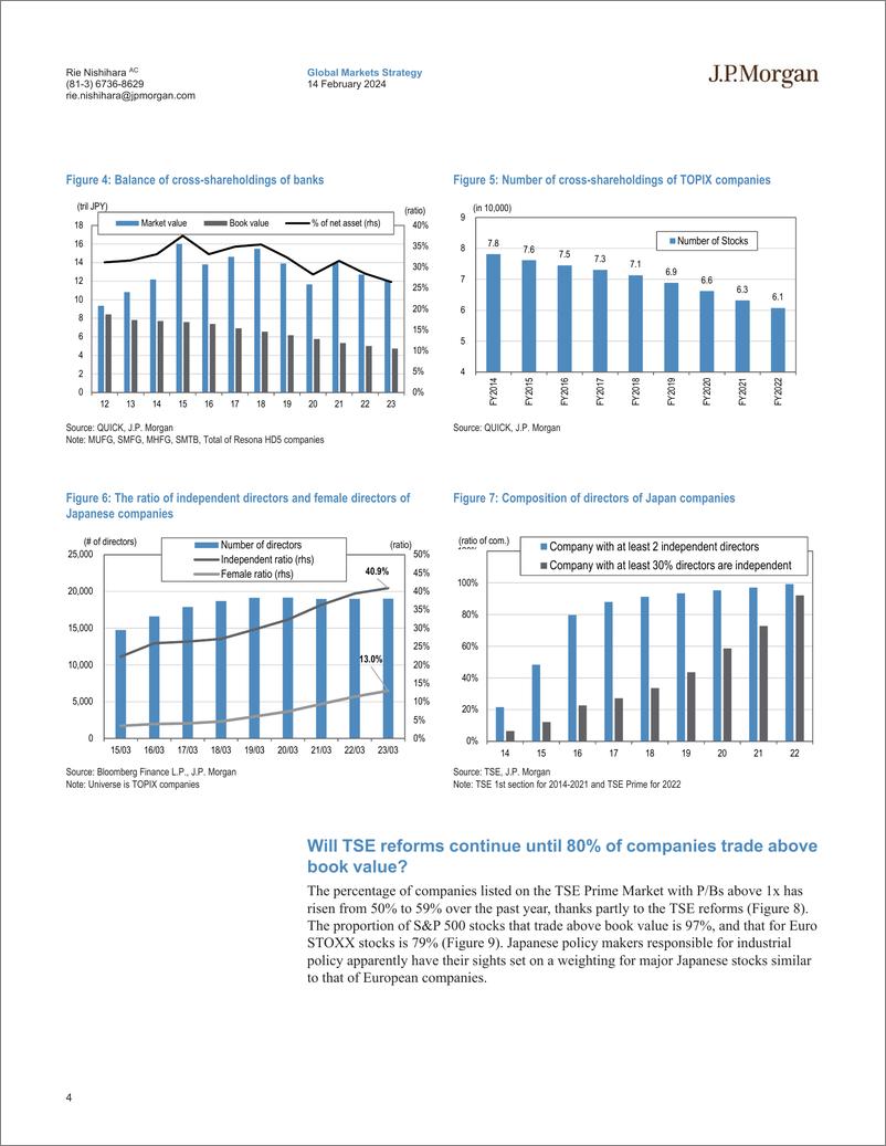 《JPMorgan-Japan Equity Strategy TSE reforms Second chapter of corpora...-106514067》 - 第4页预览图