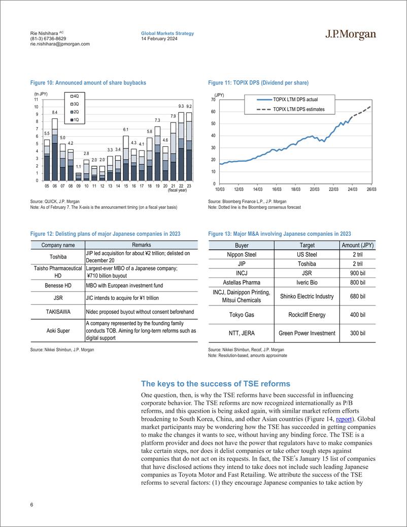 《JPMorgan-Japan Equity Strategy TSE reforms Second chapter of corpora...-106514067》 - 第6页预览图