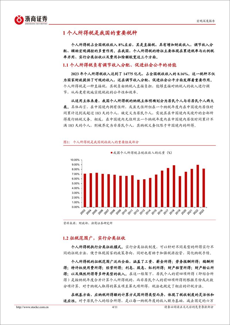 《新一轮财税体制改革系列研究报告之五：个人所得税知多少？-240710-浙商证券-11页》 - 第4页预览图