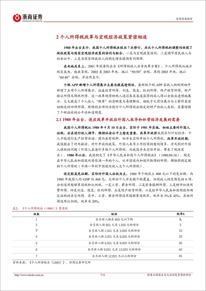 《新一轮财税体制改革系列研究报告之五：个人所得税知多少？-240710-浙商证券-11页》 - 第7页预览图