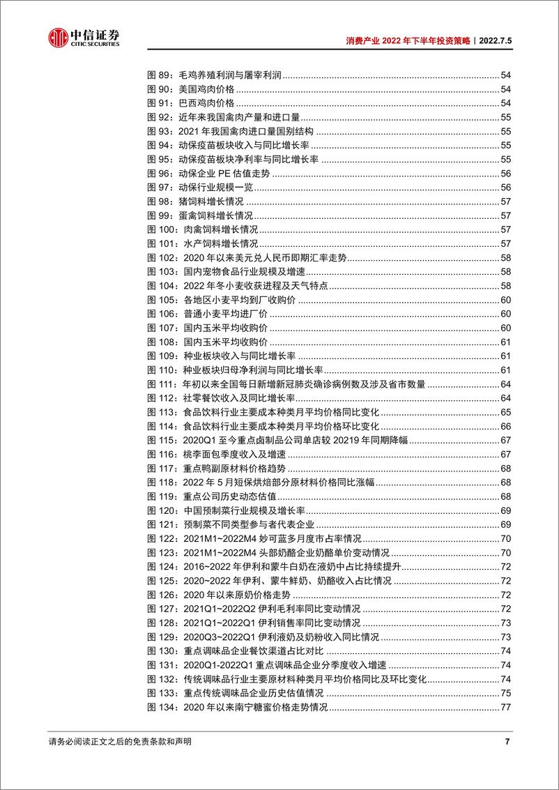 《消费行业产业2022年下半年投资策略：疫后修复与长期成长-20220705-中信证券-168页》 - 第8页预览图