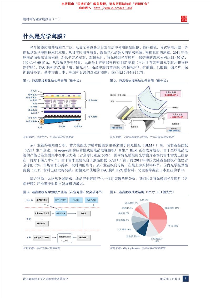 《电子-中信证券-电子行业：光学薄膜拉开进口替代的序幕——膜材料行业深度报告(二)》 - 第4页预览图