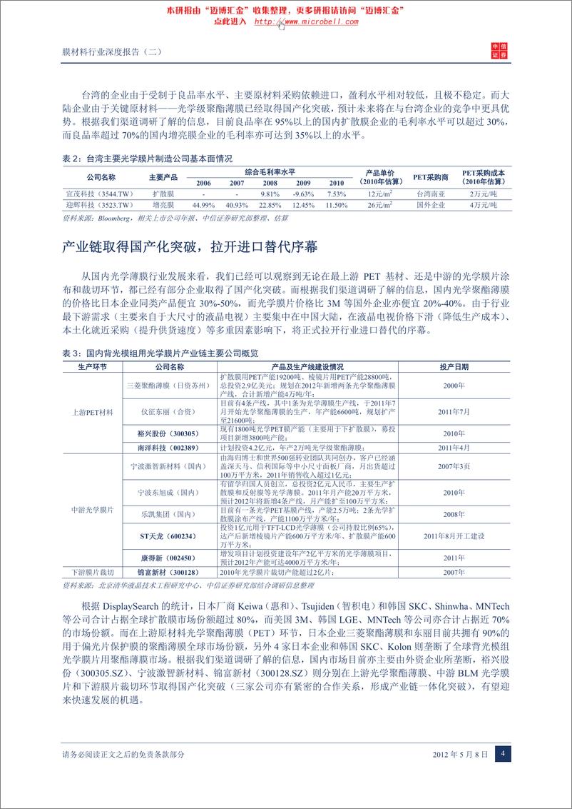 《电子-中信证券-电子行业：光学薄膜拉开进口替代的序幕——膜材料行业深度报告(二)》 - 第7页预览图