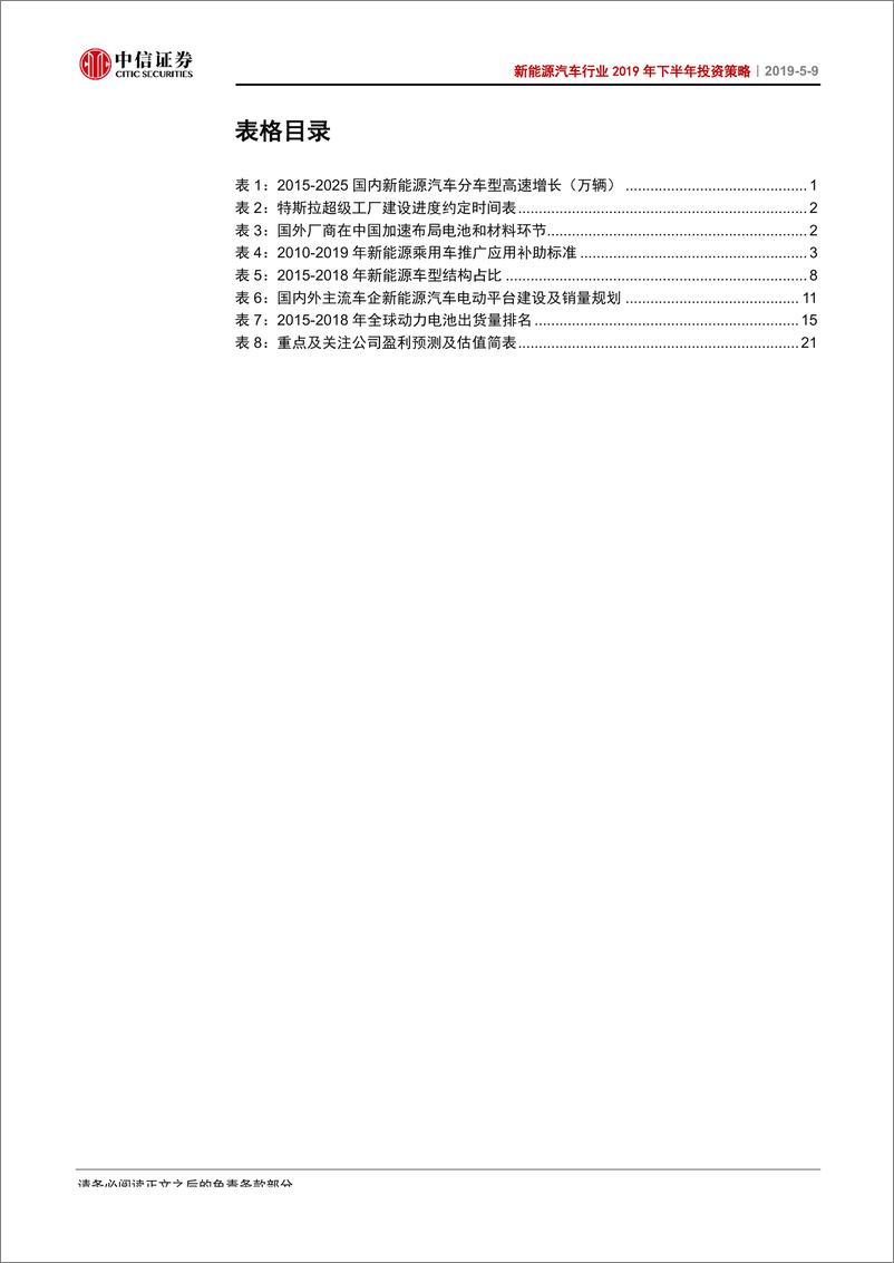 《新能源汽车行业2019年下半年投资策略：国内格局加速出清，全球配套价值显现-20190509-中信证券-21页》 - 第6页预览图