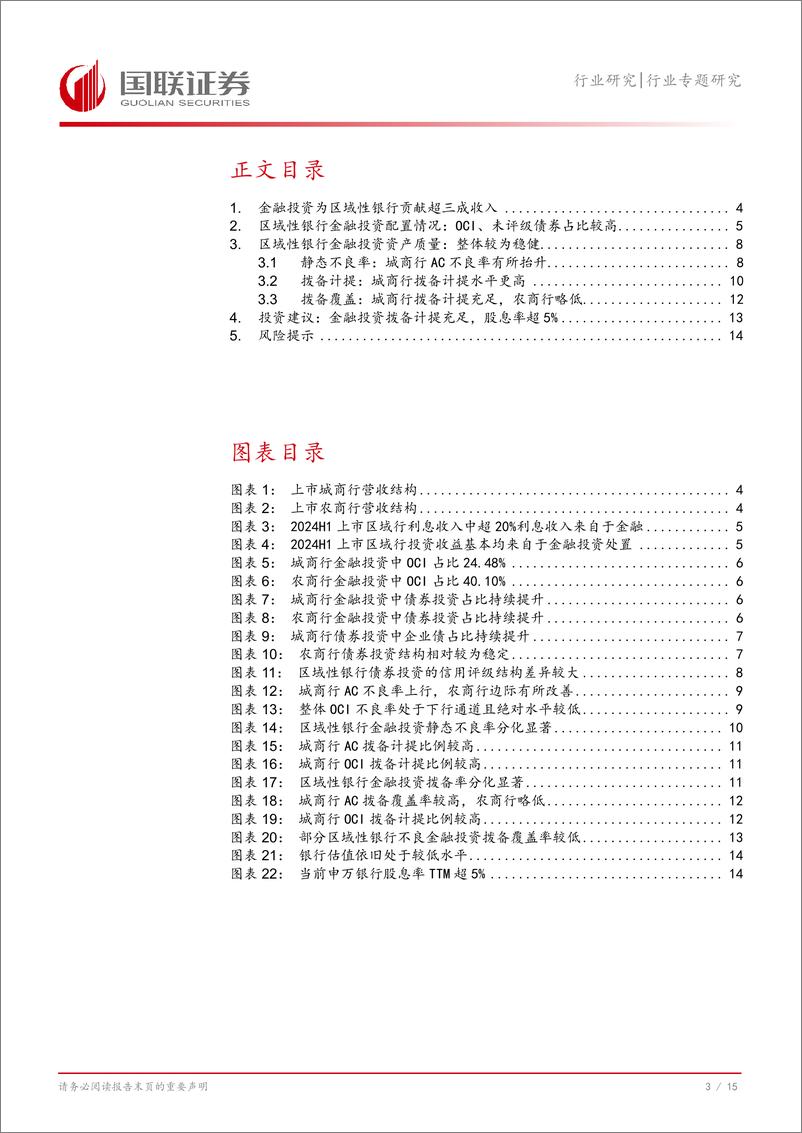 《银行业金融投资解析二：区域性银行金融投资表现如何？-241127-国联证券-16页》 - 第4页预览图