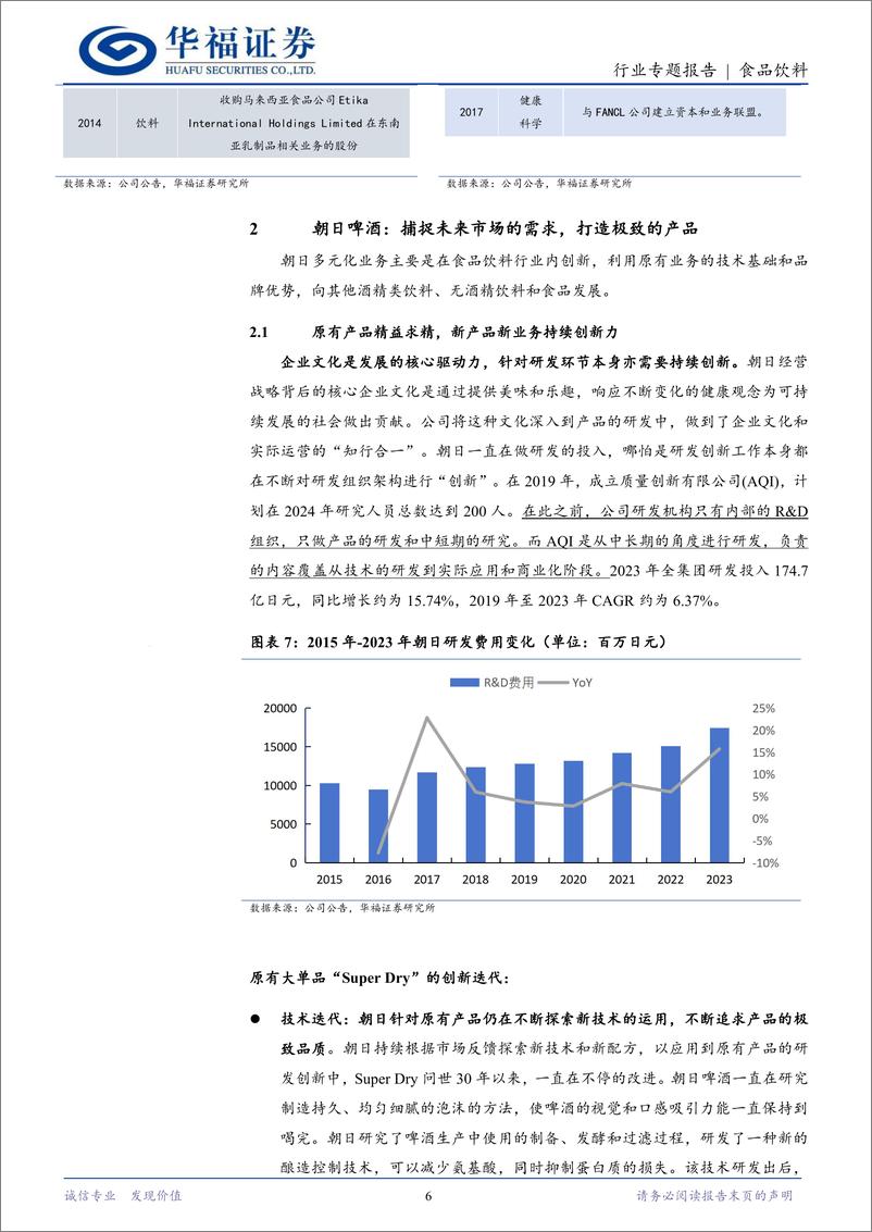 《食品饮料行业海外专题：从朝日和麒麟看啤酒企业多元化转型-240820-华福证券-17页》 - 第6页预览图