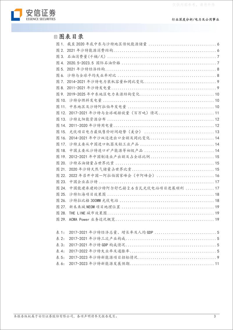 《安信证券-电力及公用事业行业深度分析：“2030”愿景下，关注沙特地区的能源产业链机会-230624》 - 第3页预览图