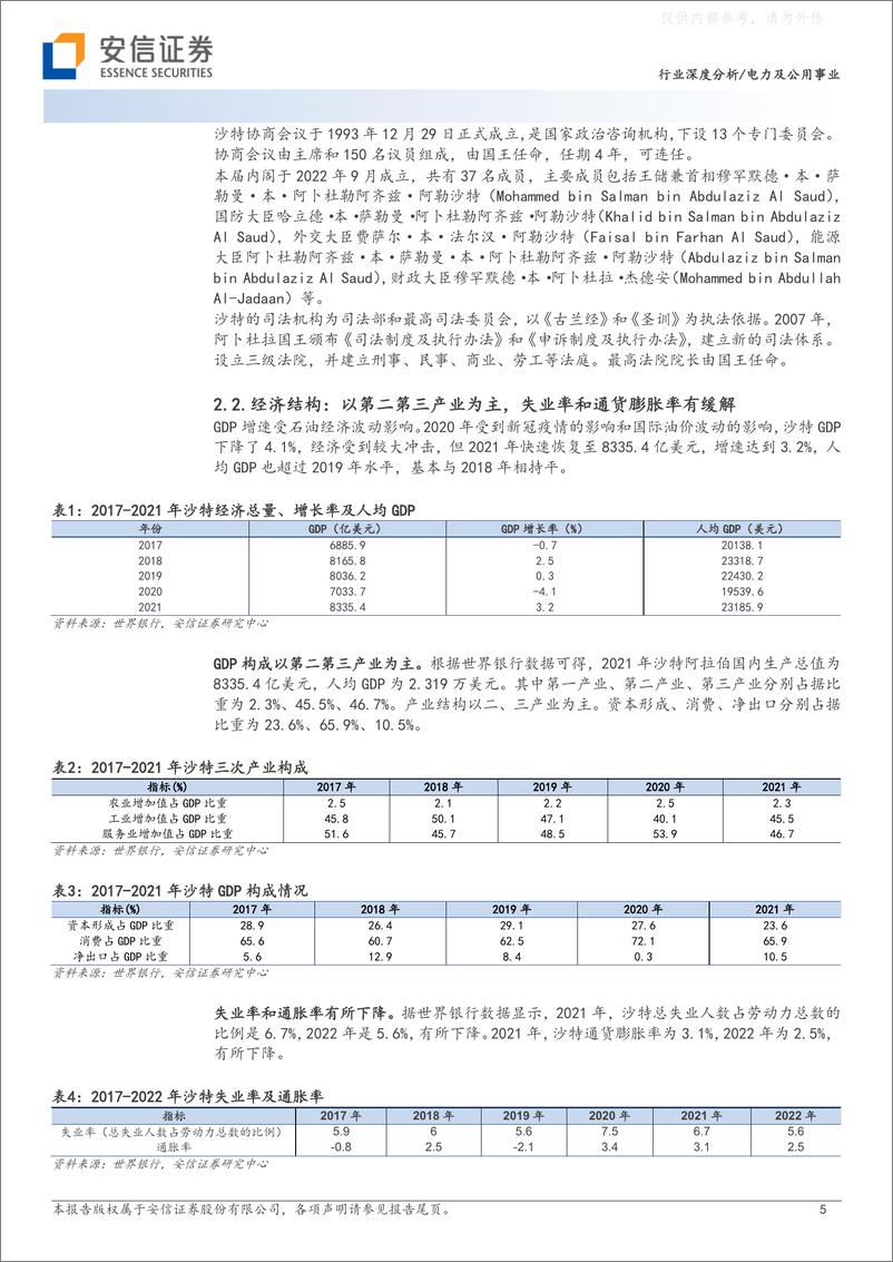 《安信证券-电力及公用事业行业深度分析：“2030”愿景下，关注沙特地区的能源产业链机会-230624》 - 第5页预览图