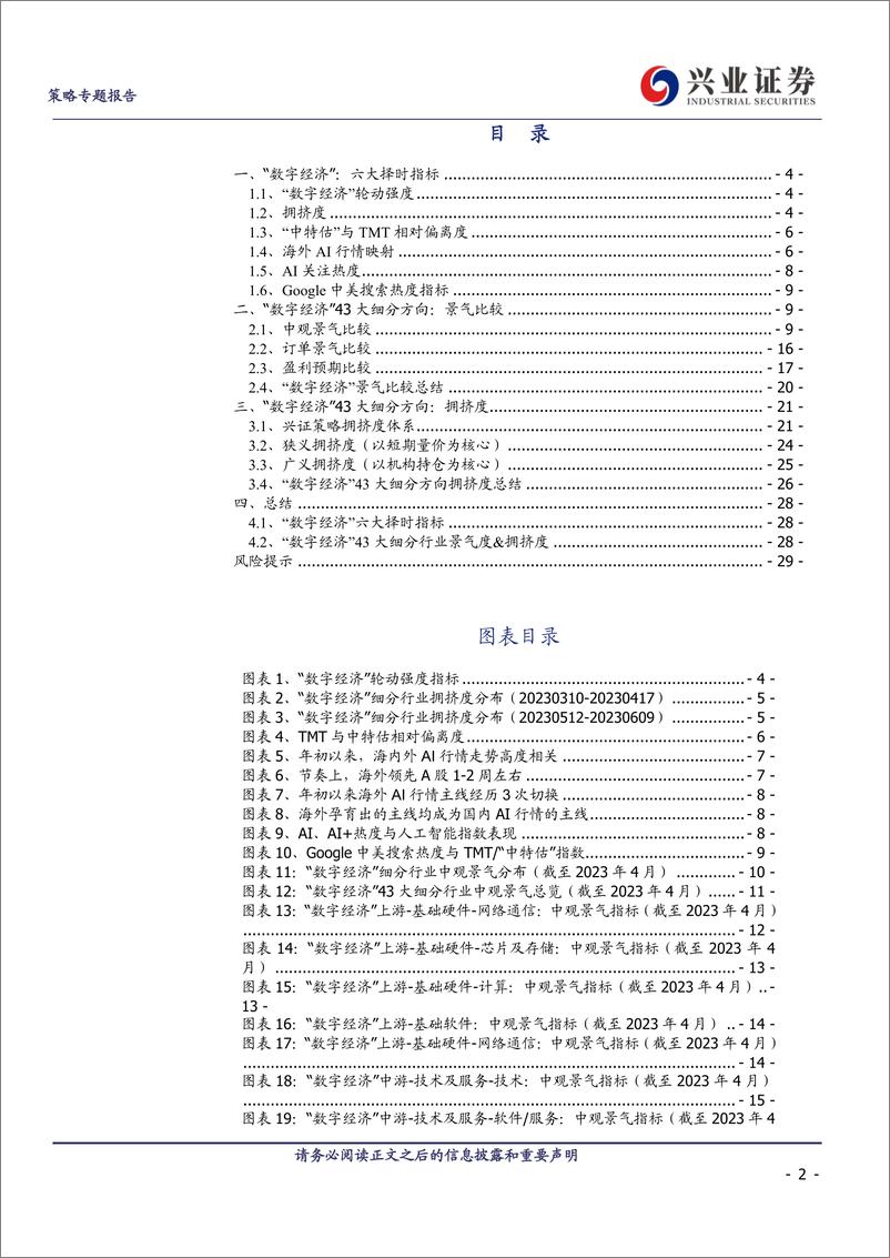 《“数字经济”择时&景气&拥挤度三维框架-20230616-兴业证券-30页》 - 第3页预览图