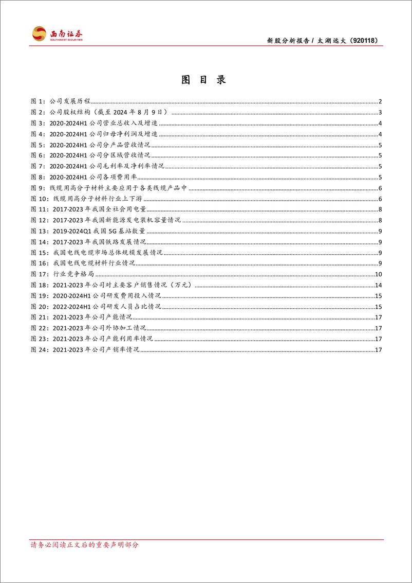 《太湖远大(920118)环保型线缆材料“小巨人”，募投项目助力产能再升级-240815-西南证券-25页》 - 第3页预览图