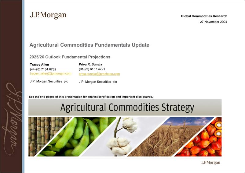 《JPMorgan Econ  FI-Agricultural Commodities Fundamentals Update Presentation 20...-111866554》 - 第1页预览图