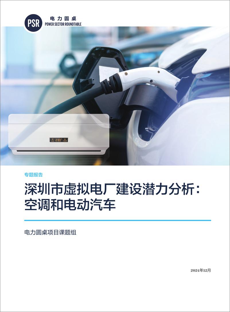 《2024年深圳市虚拟电厂建设潜力分析_空调和电动汽车专题报告》 - 第1页预览图