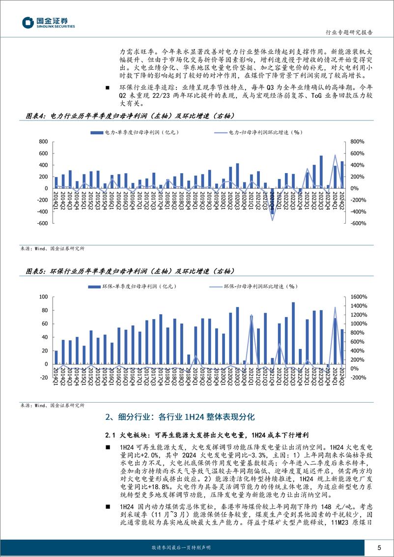 《公用事业及环保行业专题研究报告：电改渐入佳境，公用盈利上行-240831-国金证券-19页》 - 第5页预览图