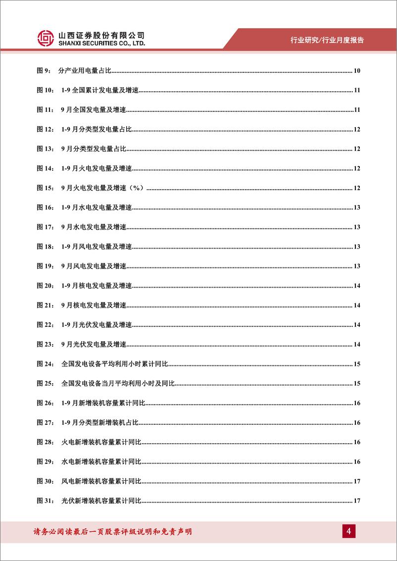 《电力行业月报：9月用电量增速超预期，火电边际改善显著-241113-山西证券-21页》 - 第4页预览图