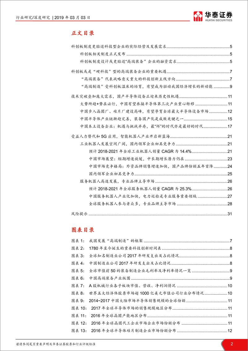 《机械设备行业科创板系列报告：科创板将加速国产高端装备业崛起-20190303-华泰证券-32页》 - 第3页预览图