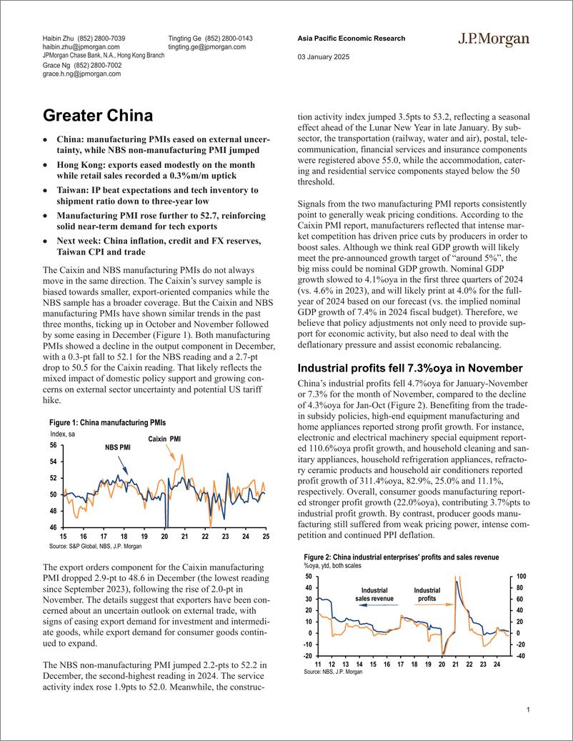 《JPMorgan Econ  FI-Greater China-112588006》 - 第1页预览图