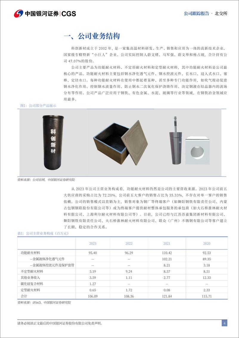 《科创新材(833580)首次覆盖报告：深耕耐火材料，研发新品优化产品结构-240813-银河证券-13页》 - 第4页预览图