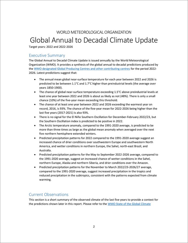 《全球一年期至十年期气候最新通报（英）-24页》 - 第3页预览图