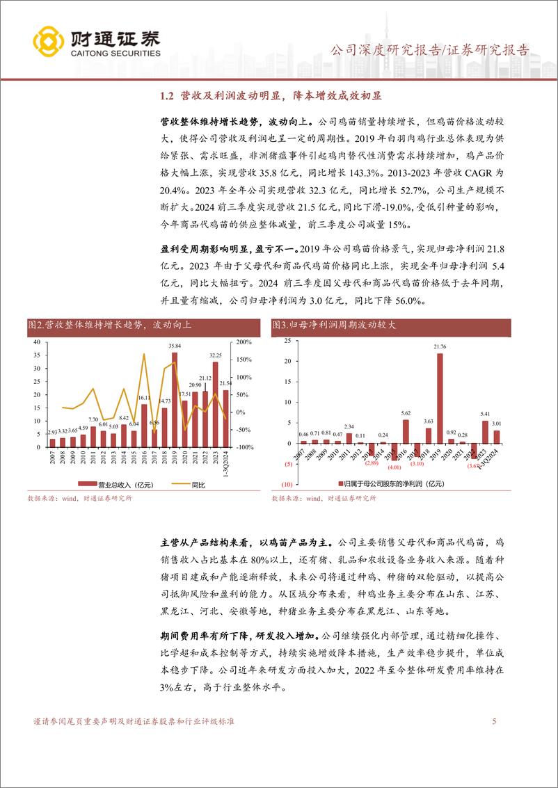 《益生股份(002458)深耕畜禽种源，苗价有望维持高景气-241130-财通证券-22页》 - 第5页预览图