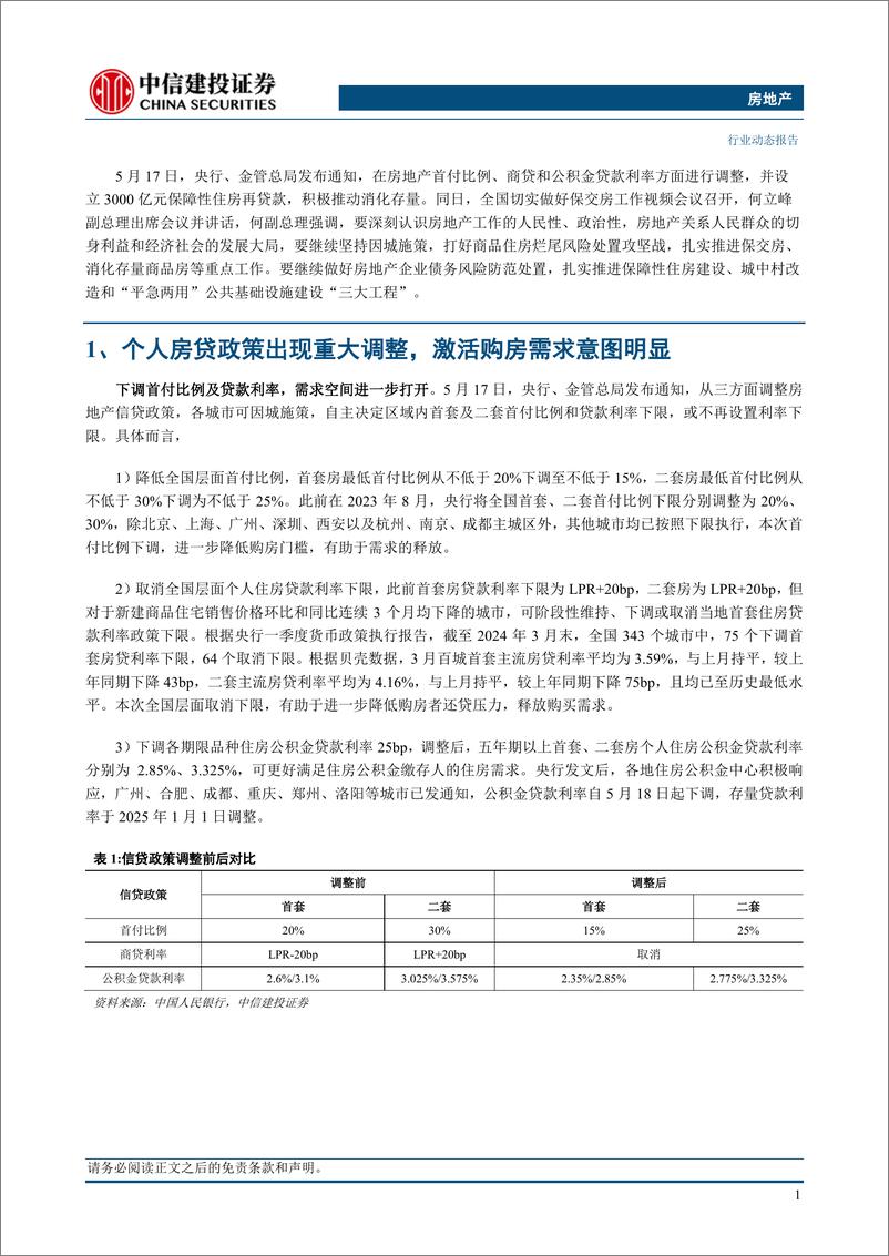 《房地产行业动态：支持政策力度超前，重申看好房地产板块投资机会-240518-中信建投-11页》 - 第3页预览图