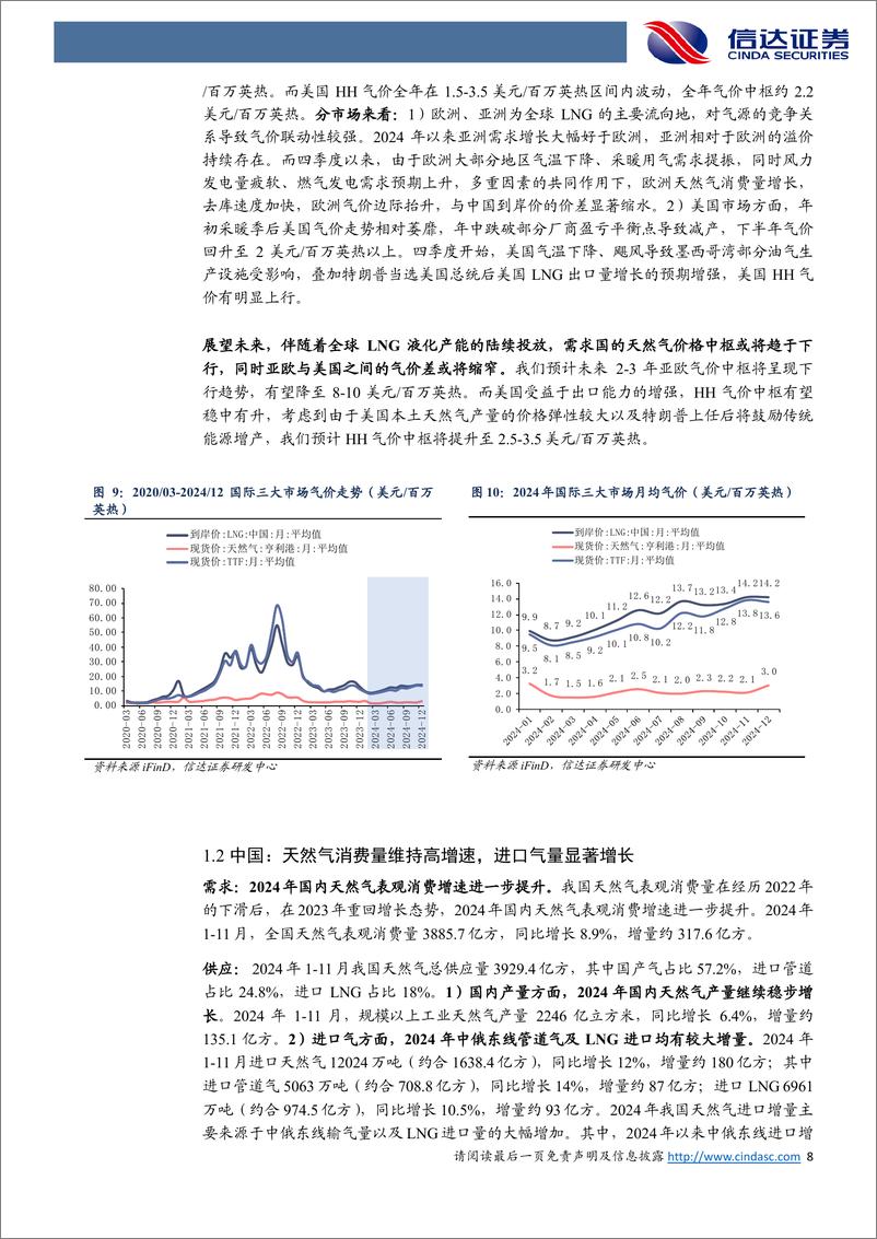 《公用事业行业：我国各类气源成本及竞争力分析-250111-信达证券-34页》 - 第8页预览图