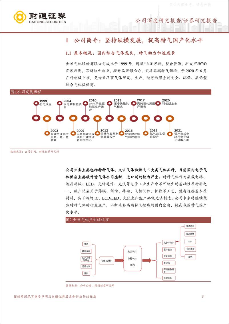 《财通证券-金宏气体(688106)综合性气体龙头供应商，电子特气加速全面发展-230625》 - 第5页预览图