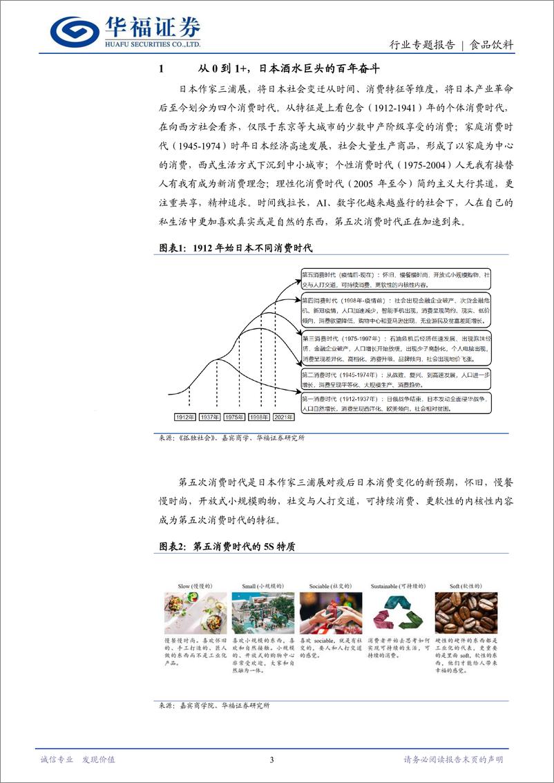 《食品饮料行业日本酒水业专题一：Suntory一百二十年的历久弥新-240402-华福证券-14页》 - 第3页预览图