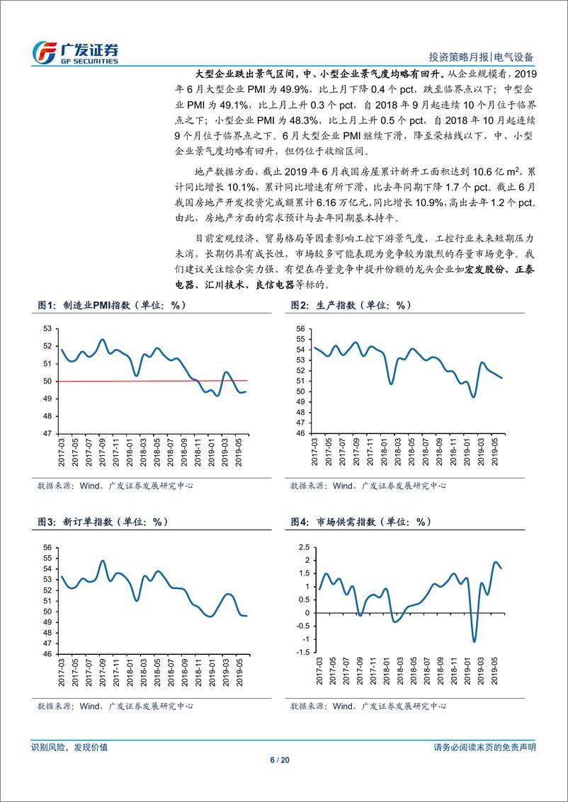 《电气设备行业投资策略月报：工控暂无明显好转，泛在建设项目逐渐展开-20190726-广发证券-20页》 - 第7页预览图